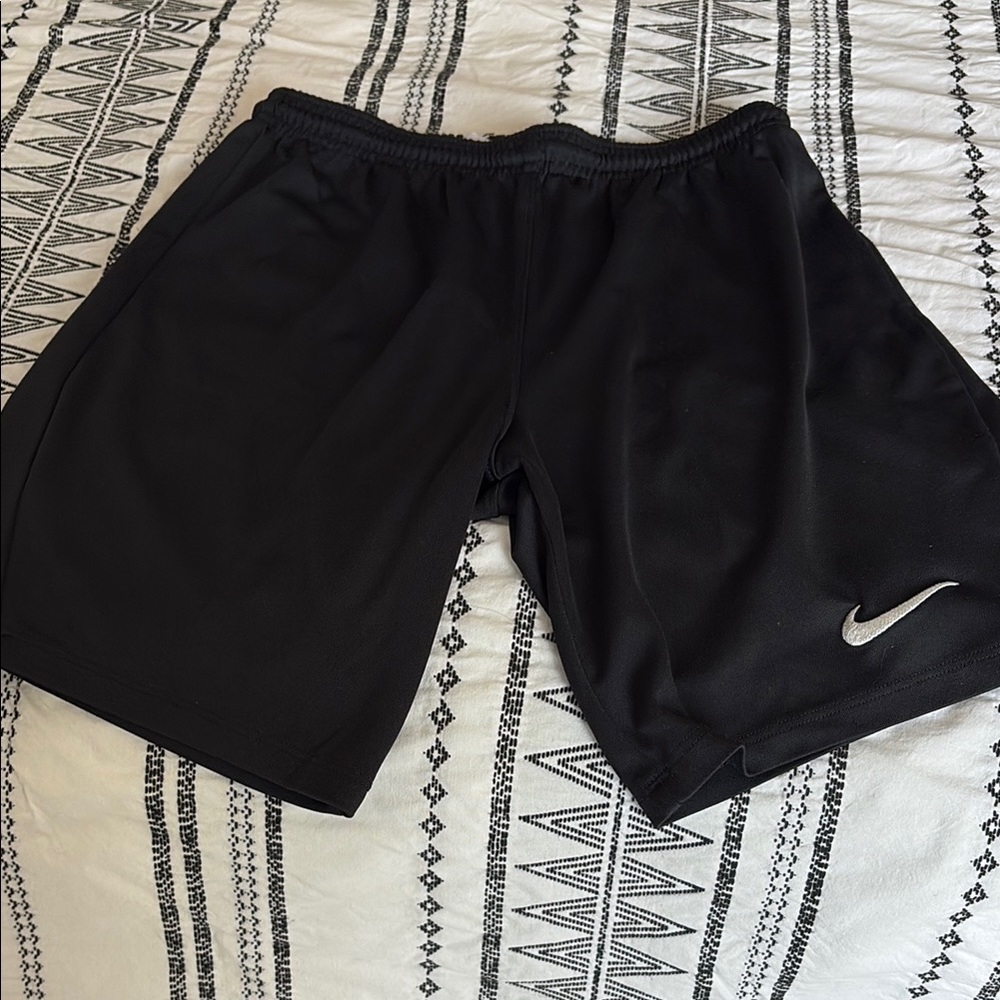 Nike Black Athletic Shorts Polyester Blend